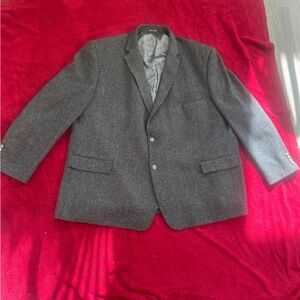 Pierre Loren 60R Sport Coat Blazer Brown Wool Blend ‘Steven 2B’ 2 button Paisley